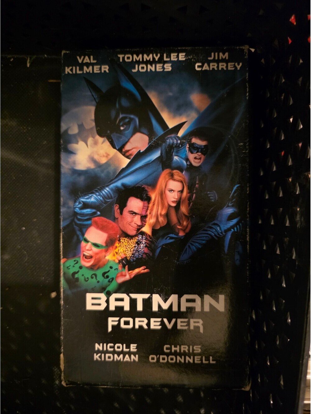 Batman Forever VHS Tape Movie 1995 Val Kilmer Jim Carrey Nicole Kidman